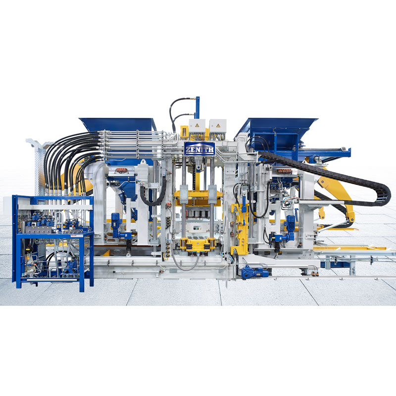 Hvaða öryggiseiginleikar eru innifalin í Zenith Block Machine Systems í Þýskalandi?